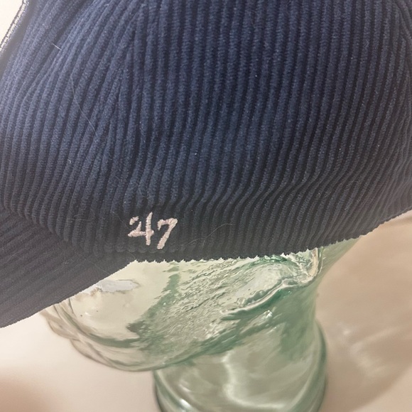 Men's chicago CUBS 47  corduroy navy BLUE hat 🧢 - Picture 3 of 5